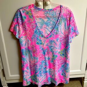 Three Lilly Pulitzer t-shirt tops. All Sold.